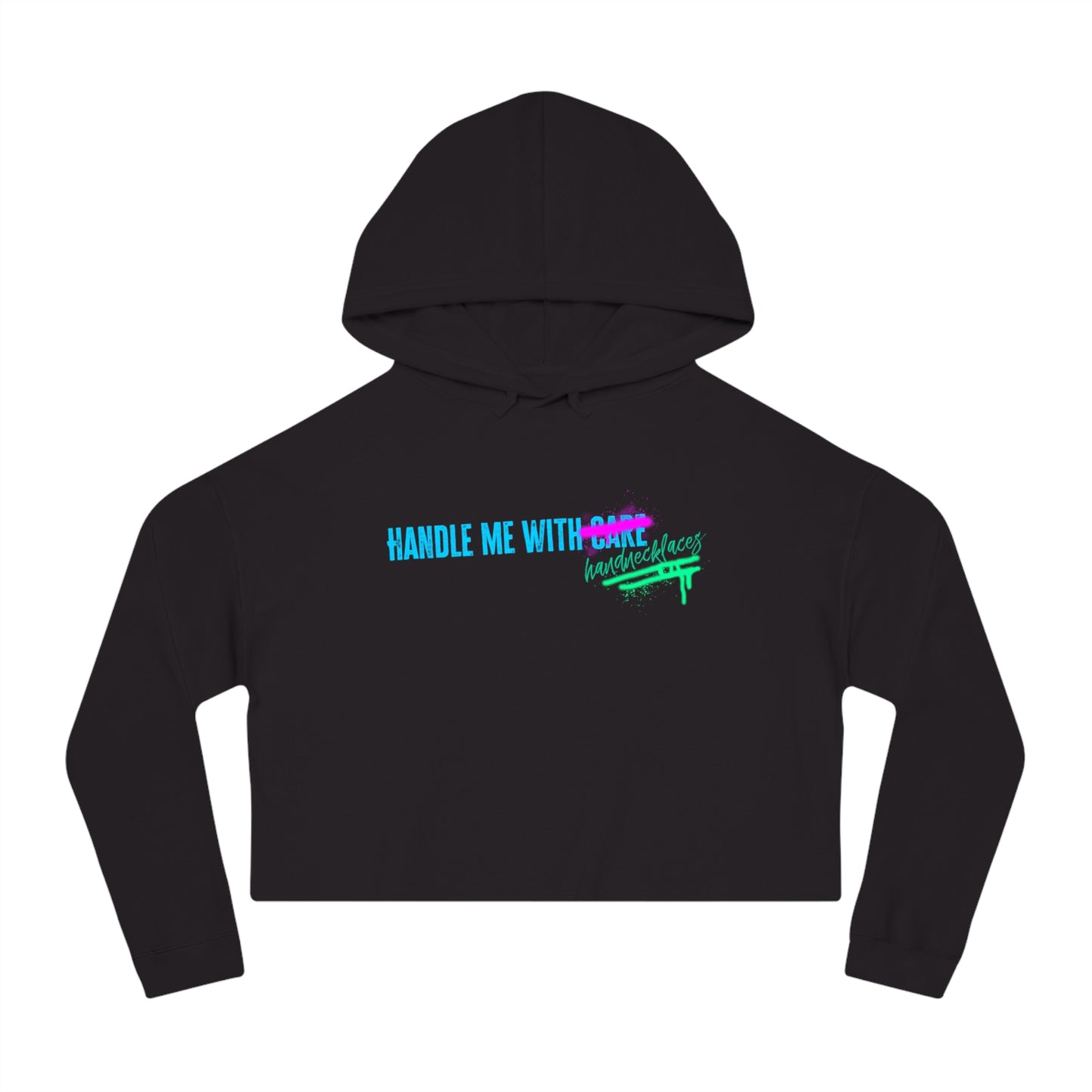 Handle Me With... Crop Hoodie