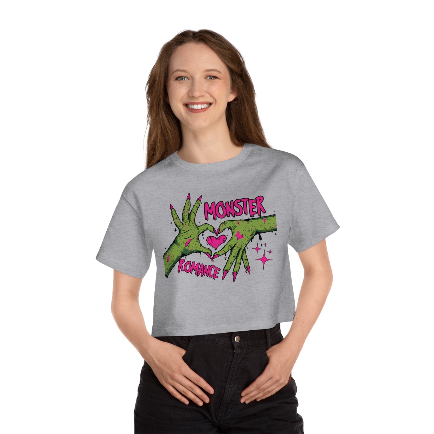 Monster Romance Cropped T-Shirt